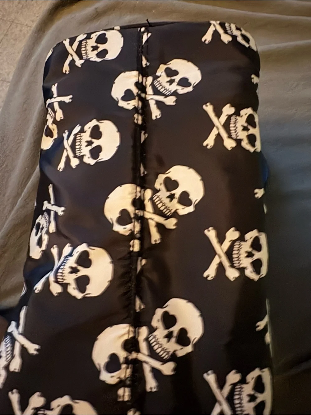 Betsey Johnson Black Skull-Print Crossbody Bag